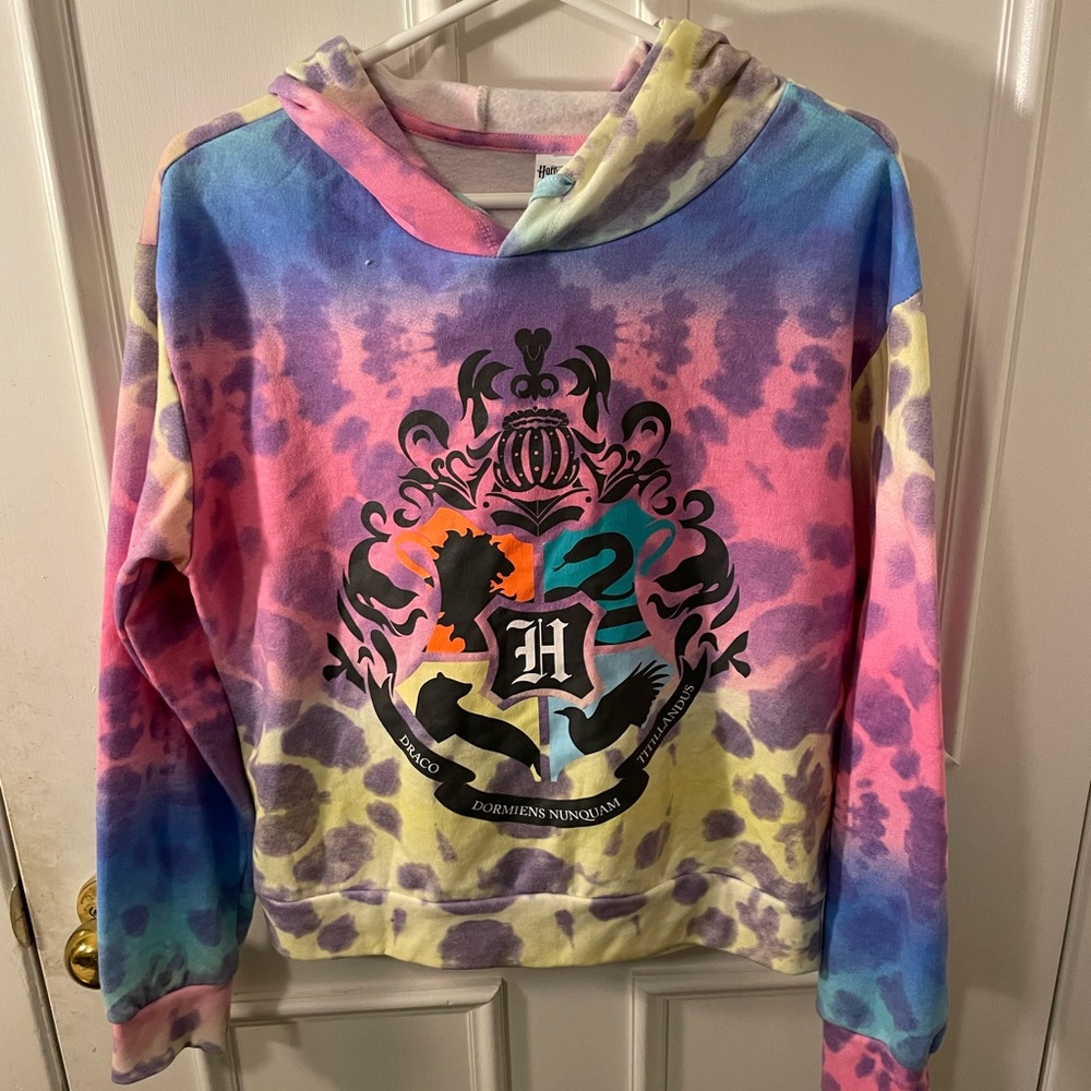 Cute Tie Dye Harry Potter Hogwarts Hoodie